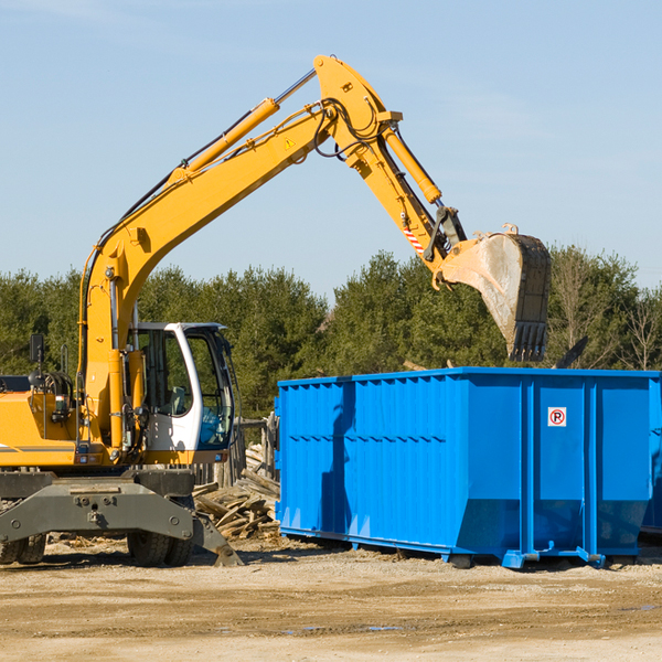 what size residential dumpster rentals are available in New Berlin WI